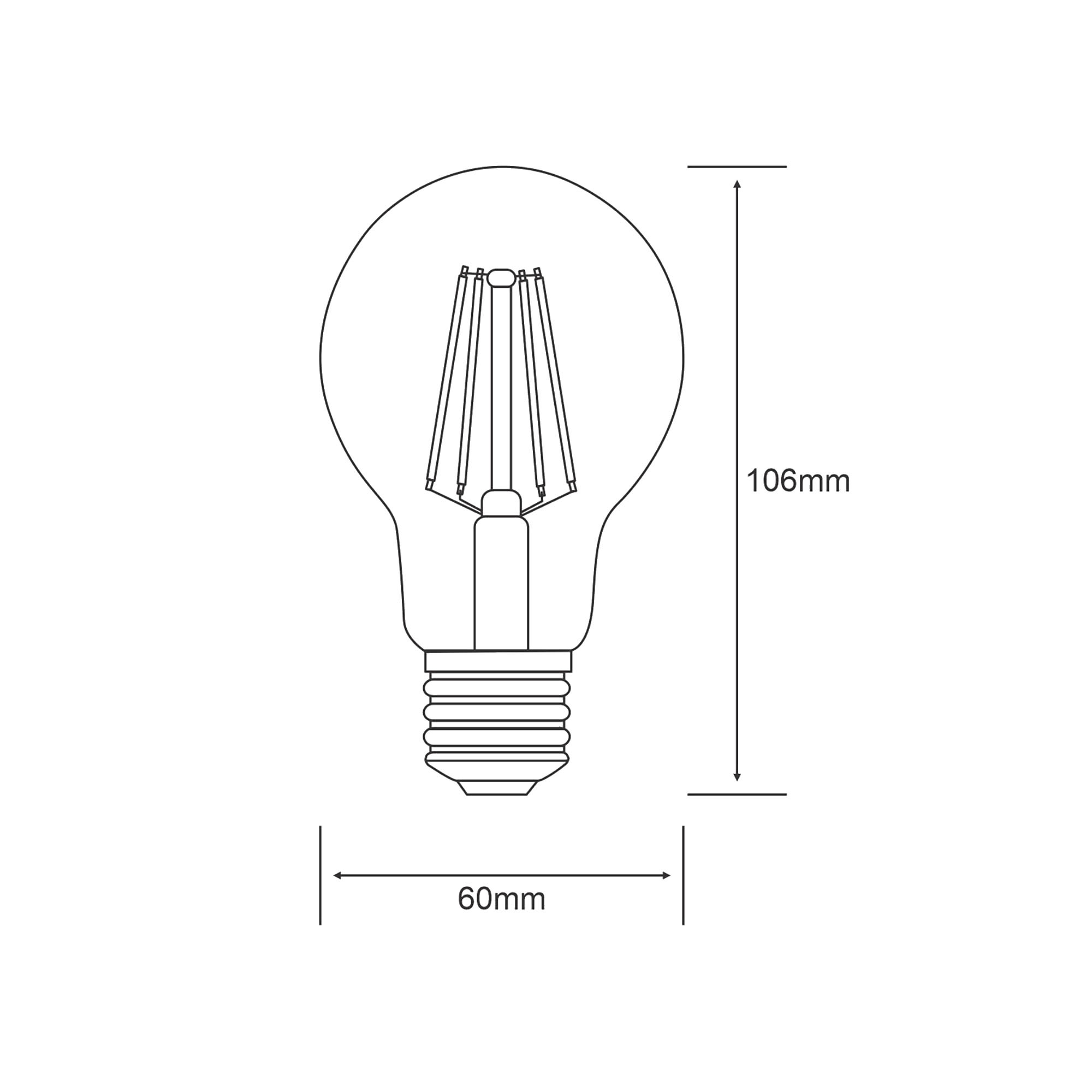 Value Classic LED GLS E27 6.5W 3000K 806lm 763111154  Luxram Value Classic